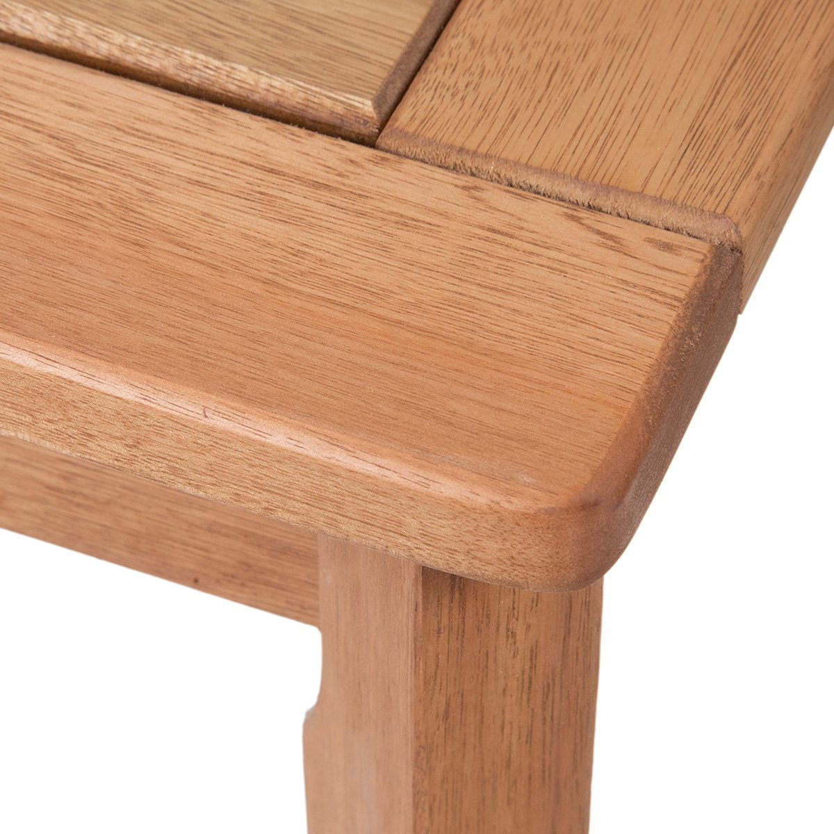 Mesa Quadrada Lyptos 67x67 Madeira Maciça de Eucalipto Cor